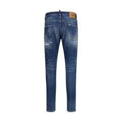 Dsquared² Kék Pamut Szűk Szárú Farmer - Farmer