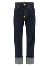 Dsquared² Blue Cotton Straight-Leg Jeans