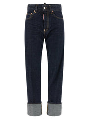Dsquared² Μπλε Τζιν Straight-Leg από Βαμβάκι