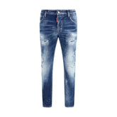 Dsquared² Jeans Azuis Direitos em Algodão