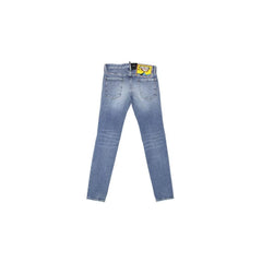 Dsquared² Blue Cotton Straight-Leg Jeans - IT44 | S