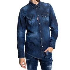 Dsquared² Blue Denim Shirt - IT52 | XL