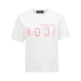 Dsquared² Elegant Cotton White Tee for Stylish Women - XS - T-Shirts