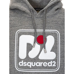 Dsquared² Gray Cotton Hoody - Hoodies