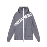 Dsquared² Gray Cotton Shell Jacket