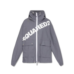 Dsquared² Gray Cotton Shell Jacket