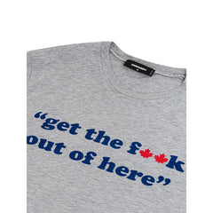 Dsquared² Gray Cotton T-Shirt - M - T-Shirts