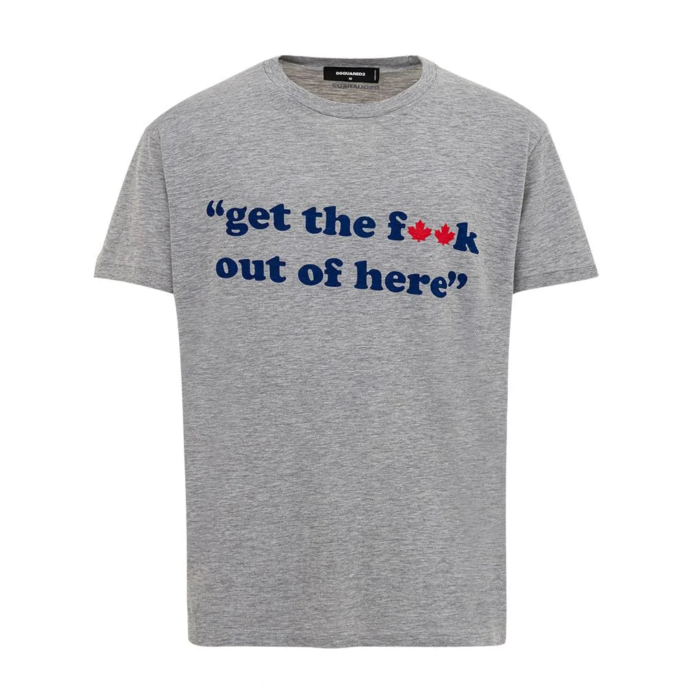 Dsquared² Gray Cotton T-Shirt - M - T-Shirts