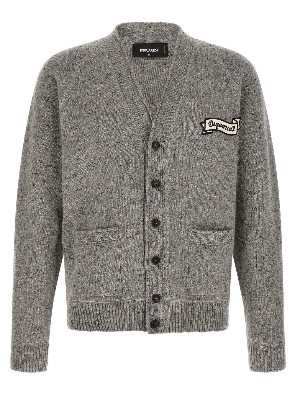 Dsquared² Gray Wool Cardigan