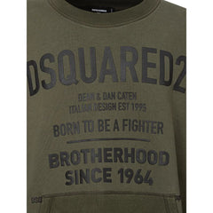 Dsquared² Green Cotton Hoody - XXL - Sweatshirts