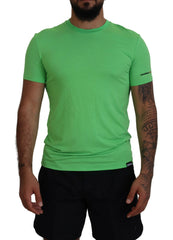Dsquared² Green Modal Short Sleeves Crewneck T-shirt - IT48 | M - T-Shirts