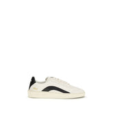 Dsquared² Bos Taurus low top sneakers in multicolor calf leather featuring a refined lace-up silhouette for men.