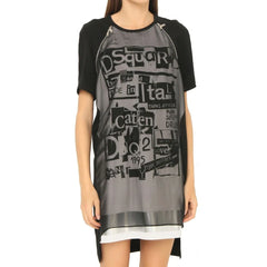 Dsquared² Silk Printed Mini Dress - 40 - Dresses