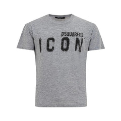 Dsquared² Sleek Gray Cotton Tee for Stylish Men - XS - T-Shirts