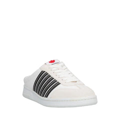 Dsquared² White Calfskin Low Top Sneakers - EU35/US5