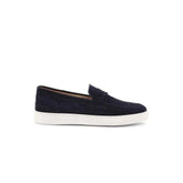 Duca di Morrone Blue Leather Moccassin - EU41/US8