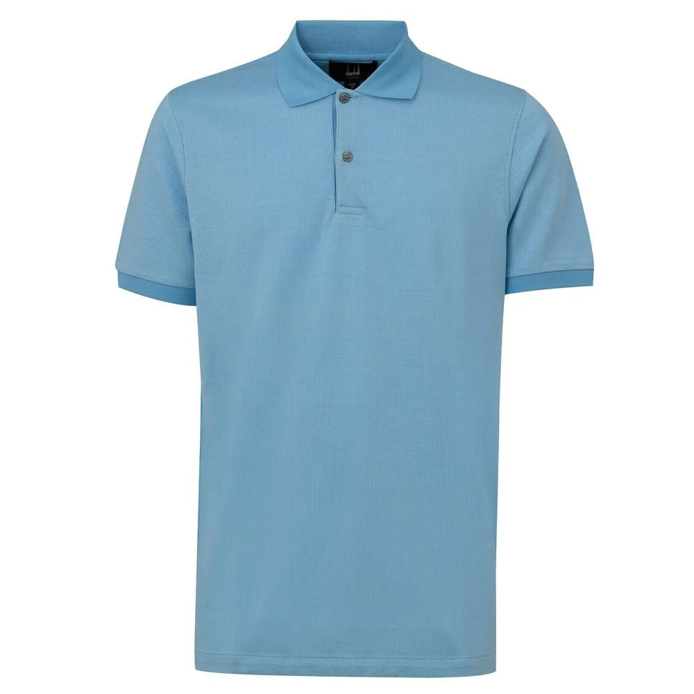 Dunhill Blue Cotton Polo Shirt - M - Polos