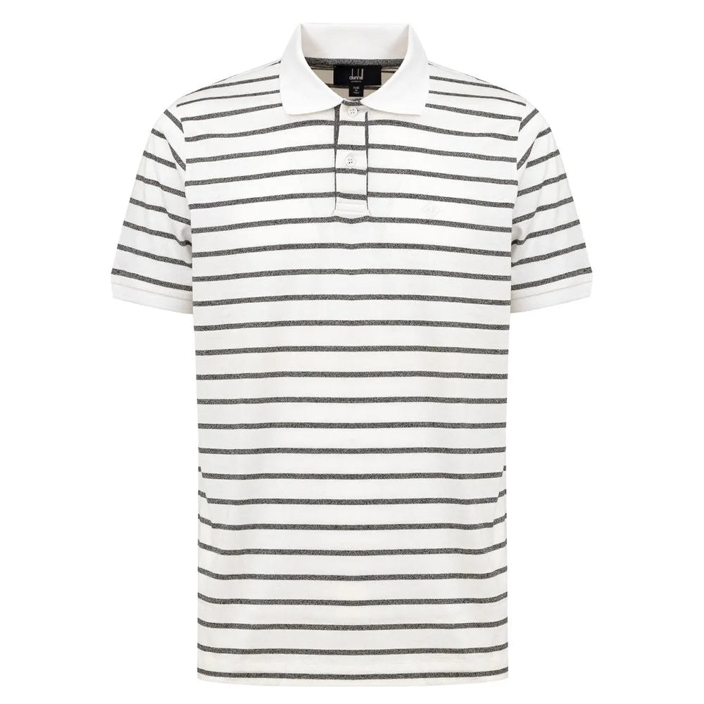 Dunhill White Cotton Polo Shirt - M - Polos