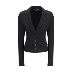 Dolce & Gabbana Black Fleece Wool Jackets And Coat - IT40 | M