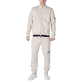 EA7 Emporio Armani Beige Cotton Sweatsuit - IT44 | S