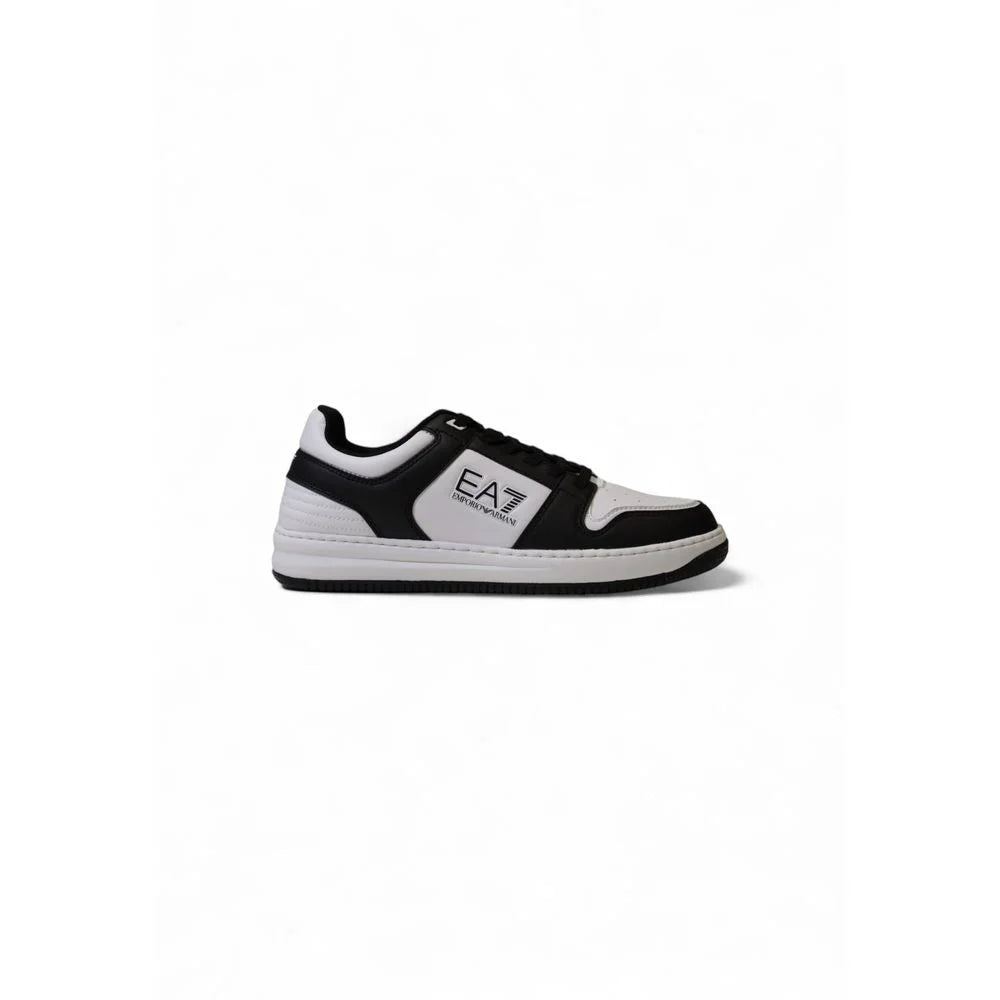 EA7 Emporio Armani Black And White Polyester Sneaker - EU 42 | US 9