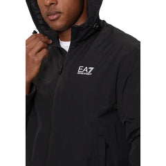 EA7 Emporio Armani Black Polyamide Shell Jacket - IT48 | L - Windbreakers