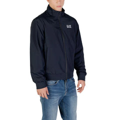 EA7 Emporio Armani Blue Polyamide Clothing - Track Jackets