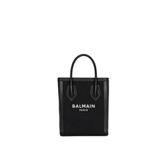 Balmain Black Cotton Tote Bag