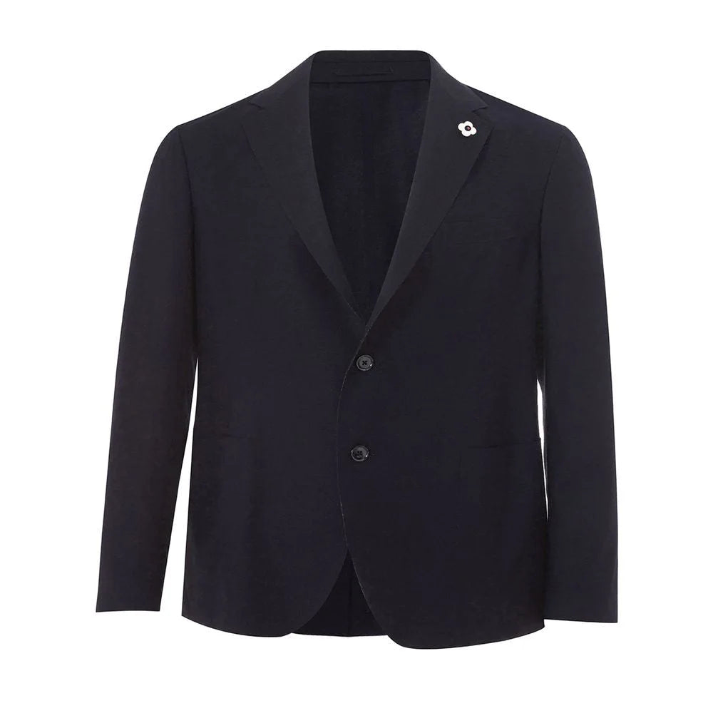 Elegant Blue Cotton Lardini Jacket - IT52 | XL - Sport Jackets