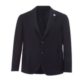Elegant Blue Cotton Lardini Jacket - IT52 | XL - Sport Jackets