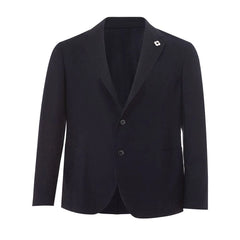 Elegant Blue Cotton Lardini Jacket - IT52 | XL - Sport Jackets