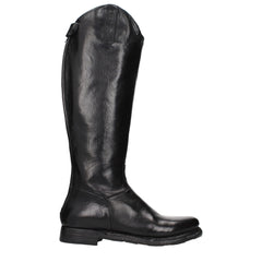 Eleventy Black Leather Over The Knee - EU38/US8