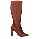 Eleventy Brown Leather High Heel Boots - EU36/US6