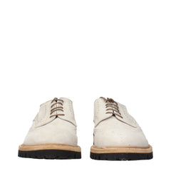 Eleventy Gray Leather Oxfords And Derbies - EU42/US9