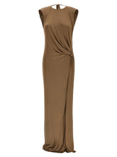 Elisabetta Franchi Beige Viscose Long Dress