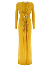 Elisabetta Franchi Bicolor Copper Long Dress - IT40