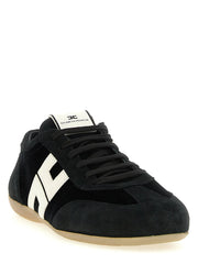 Elisabetta Franchi Bicolor Leather Low Top Sneakers - EU40/US10