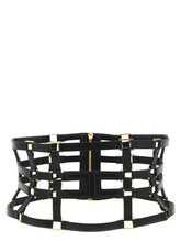 Elisabetta Franchi Black Polyethylene High-Waist Belt