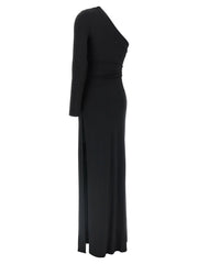 Elisabetta Franchi Black Viscose Long Dress
