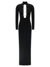 Elisabetta Franchi Black Viscose Long Dress - IT38