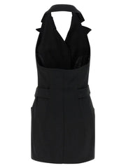 Elisabetta Franchi Black Viscose Short Dress