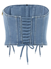 Elisabetta Franchi Blue Cotton Blouse