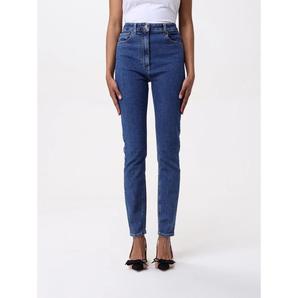Elisabetta Franchi Blue Denim High-Waisted Jean - W26