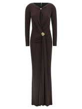 Elisabetta Franchi Brown Viscose Long Dress