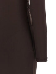 Elisabetta Franchi Brown Viscose Long Dress