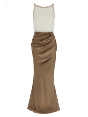Elisabetta Franchi Multicolor Polyester Long Dress - IT44