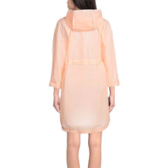 Elisabetta Franchi Powder Pink Long Waterproof Jacket - IT42|M - Rain Coats