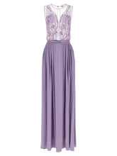 Elisabetta Franchi Purple Viscose Long Dress
