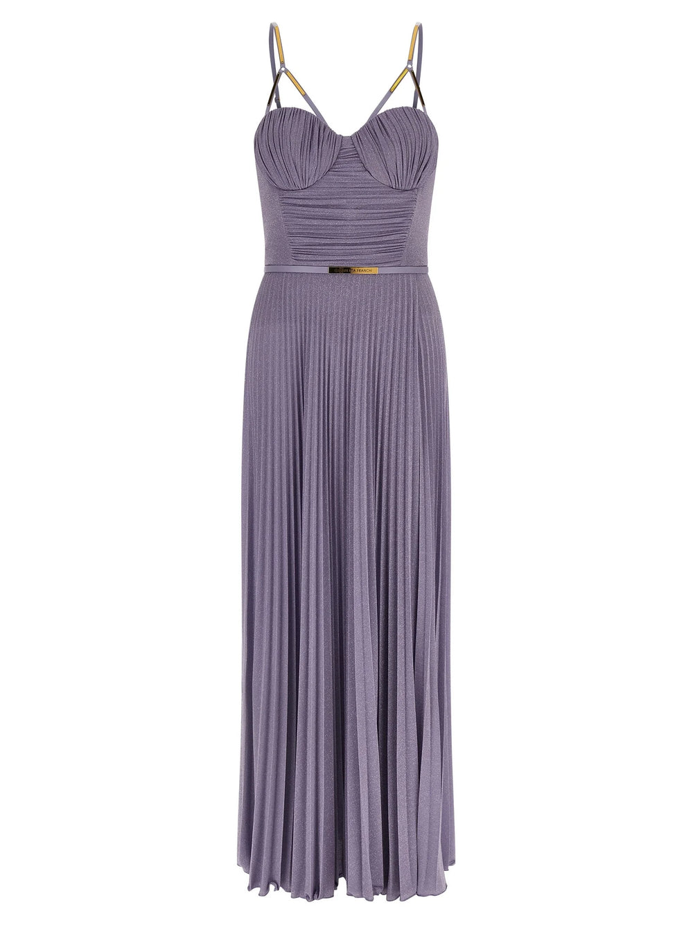 Elisabetta Franchi Purple Viscose Long Dress - IT40