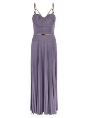 Elisabetta Franchi Purple Viscose Long Dress - IT40